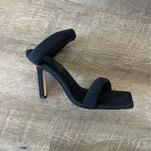 Good American Black Terry Heels size 8.5 NIB